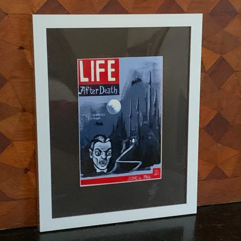 Signed Print by MCM-styled artist, new and framed